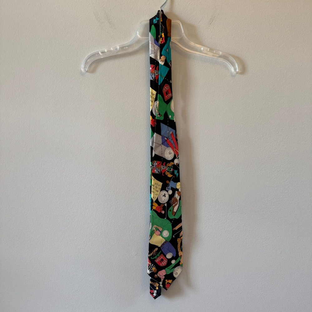 ⛳️ Nicole Miller 90s 100% Silk Golf Tie ⛳️